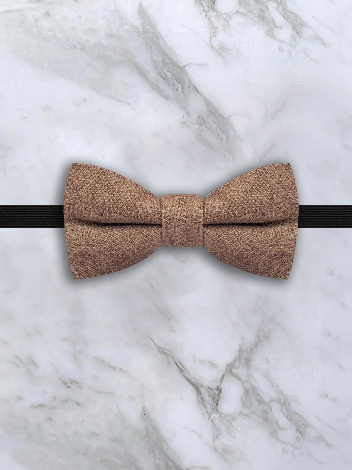 Kids Oatmeal Suspenders & Wool Bow Tie Set