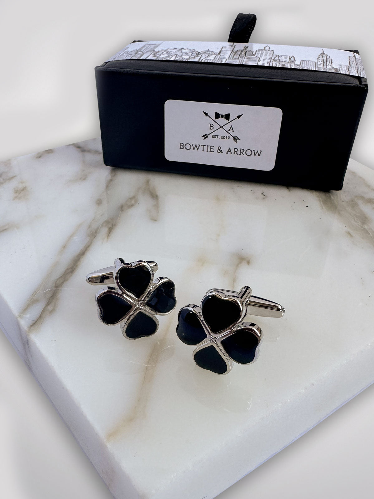 Four Leaf Clover Cufflinks - Lucky Charms