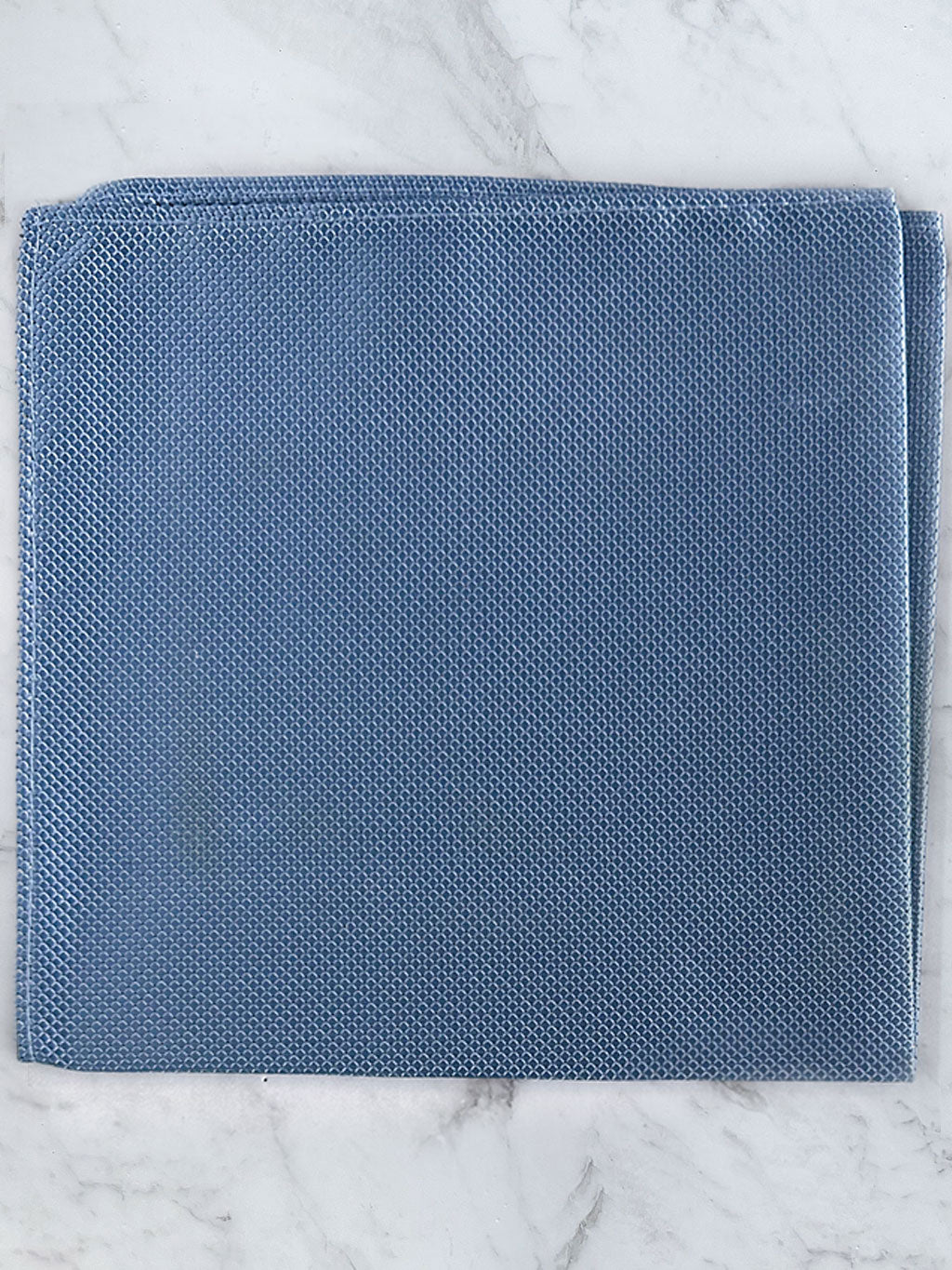 Baby Blue Deluxe Silk Bow Tie & Pocket Square Set
