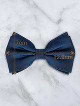 Black Deluxe Silk Twill Bow Tie