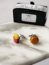 Burger and Fries Cufflinks