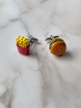 Burger and Fries Cufflinks
