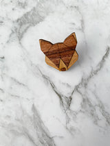 Kids Black Wooden Bow Tie, Suspenders & Brooch Set