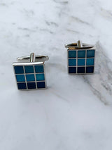Blue Mosaic Cufflinks