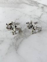 Silver Elephants Cufflinks | Animal Cufflinks Australia