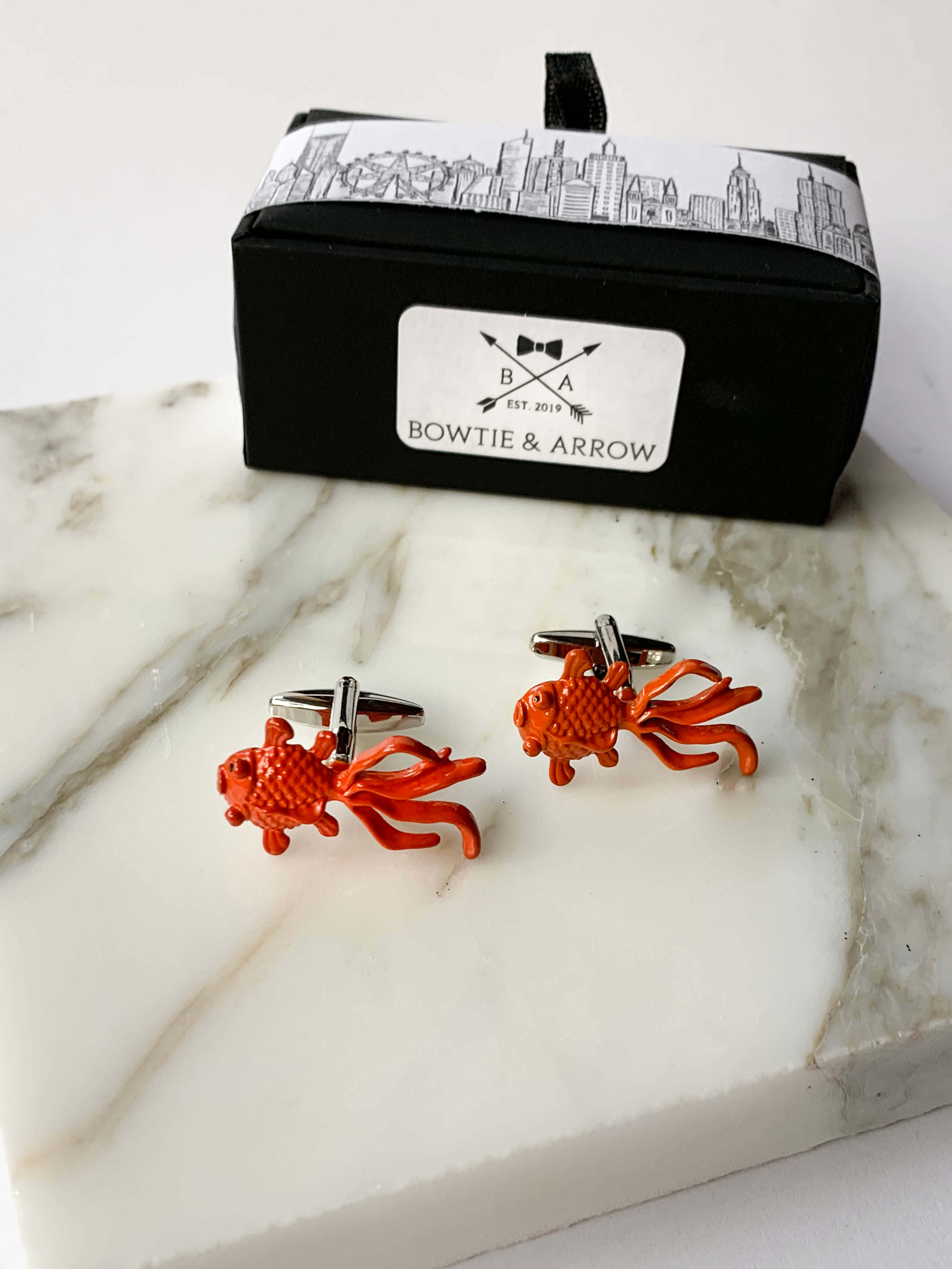 Orange Goldfish Cufflinks main image 1