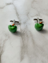 Green Apple Cufflinks
