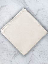 Ivory Deluxe Silk Twill Pocket Square