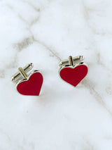 King Of Hearts Wool Bow Tie Set