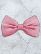 Pink Deluxe Silk Twill Bow Tie & Pocket Square Set
