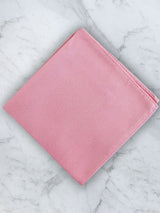 Pink Deluxe Silk Twill Bow Tie & Pocket Square Set