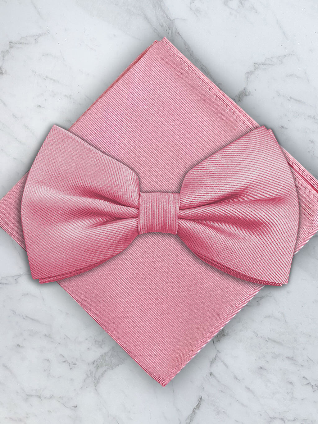 Deluxe Silk Twill Bow Tie & Pocket Square Set