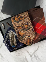 Have a Pheasant Day Silk Tie Set