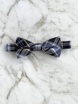 Navy Spectrum Silk Bow Tie Set