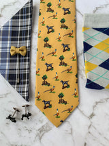 Pardon My Frenchie Silk Tie Set