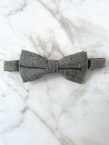 Smoky London Skies Wool Bow Tie Set
