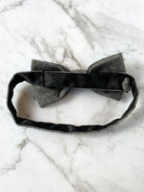 Smoky London Skies Wool Bow Tie Set