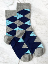 Smoky London Skies Wool Bow Tie Set