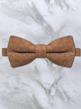 Tan Wool Bow Tie