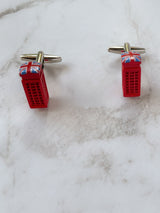 Union Jack Telephone Box Cufflinks