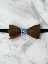 Kids Walnut Wooden Bow Tie