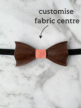 Kids Walnut Wooden Bow Tie