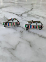 Multi Stripe Car Cufflinks