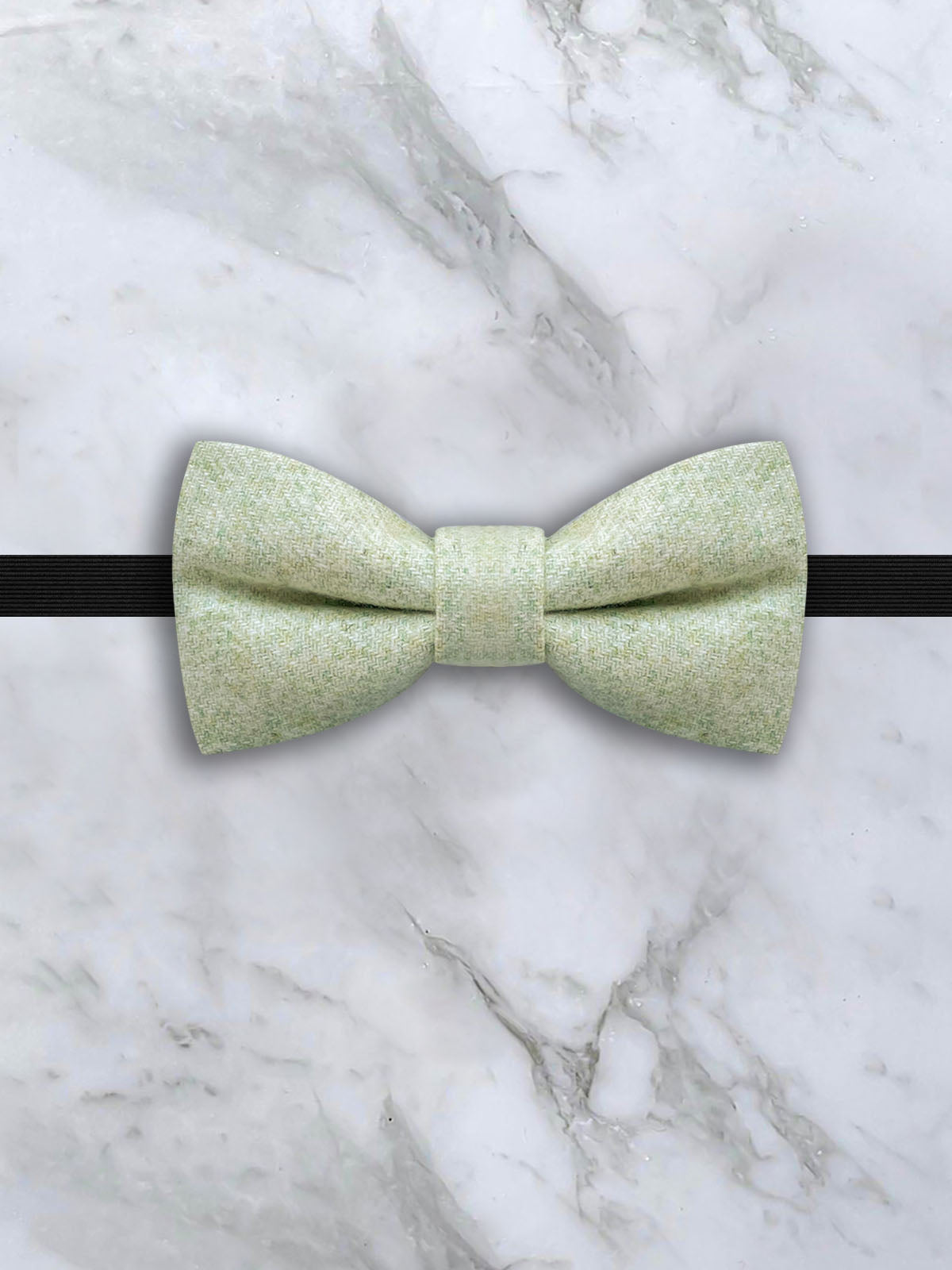 Kids Oatmeal Suspenders & Wool Bow Tie Set