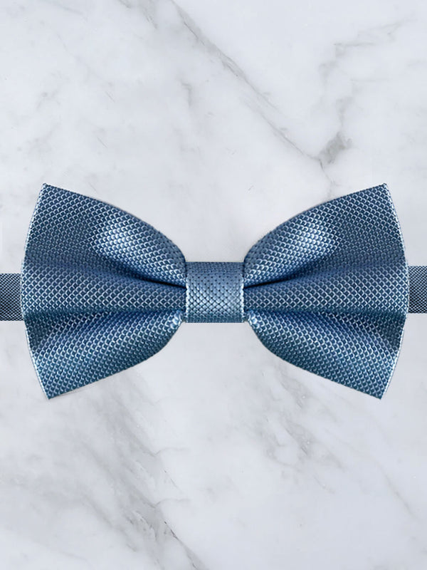 Baby Blue Deluxe Silk Bow Tie