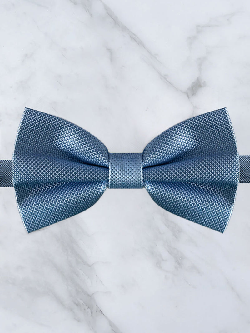 Baby Blue Deluxe Silk Bow Tie