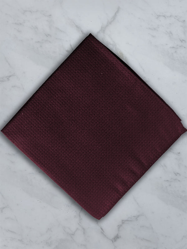 Burgundy Deluxe Silk Pocket Square