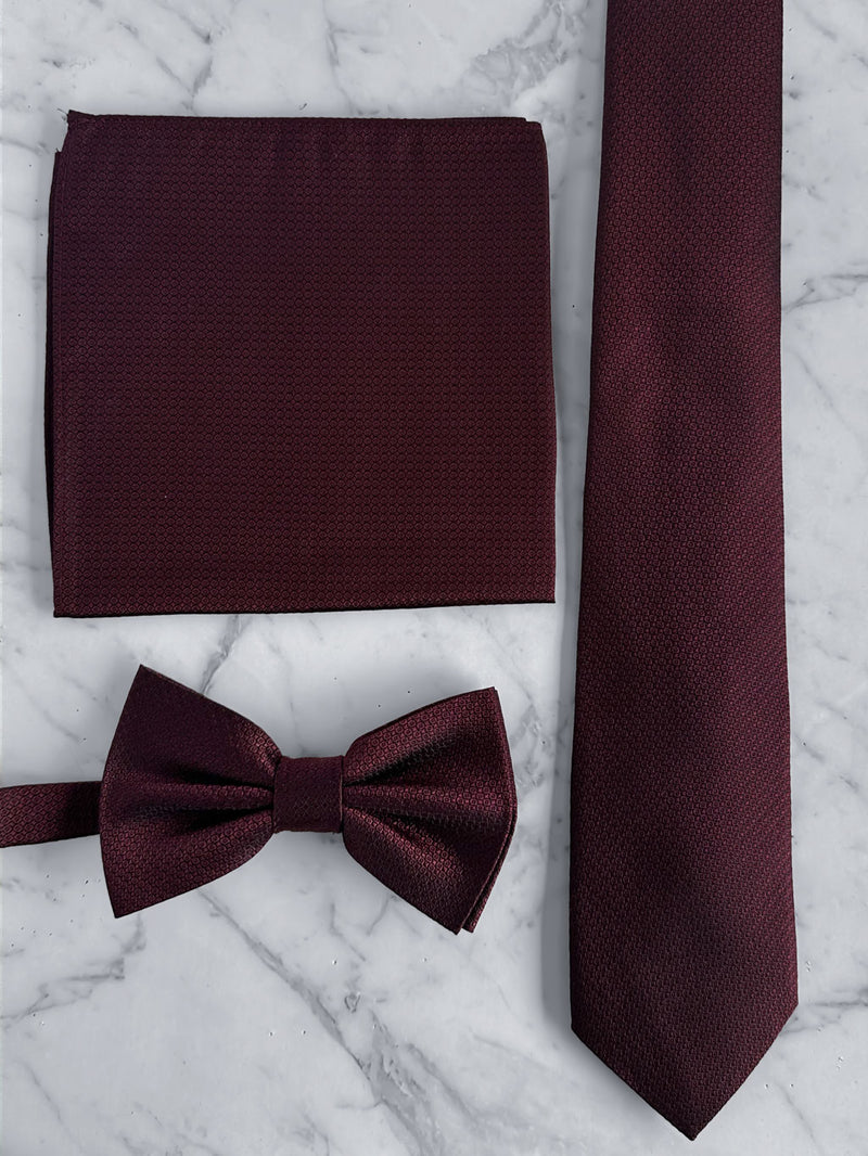 Burgundy Deluxe Silk Twill Tie