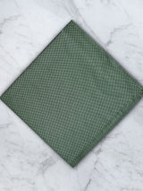 Sage Green Deluxe Silk Twill Bow Tie & Pocket Square Set
