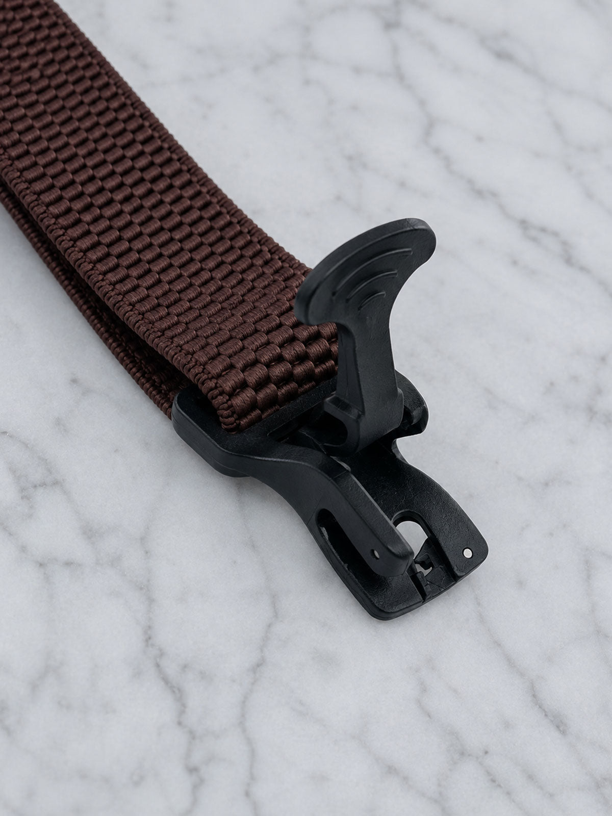 Dark brown Airport Friendly Suspenders | No Buzz Travel Braces