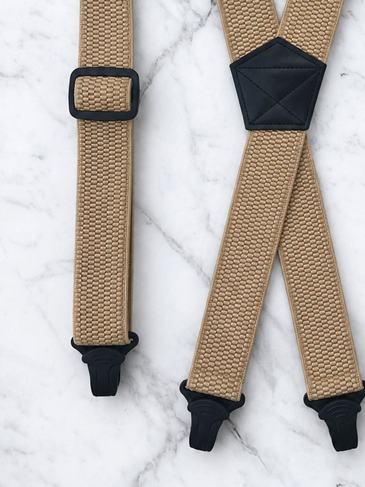 Oatmeal Airport Friendly Suspenders | No Buzz Travel Braces