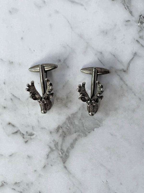 Stag Antler Deer Head Cufflinks  | Cufflinks Gifts For Men