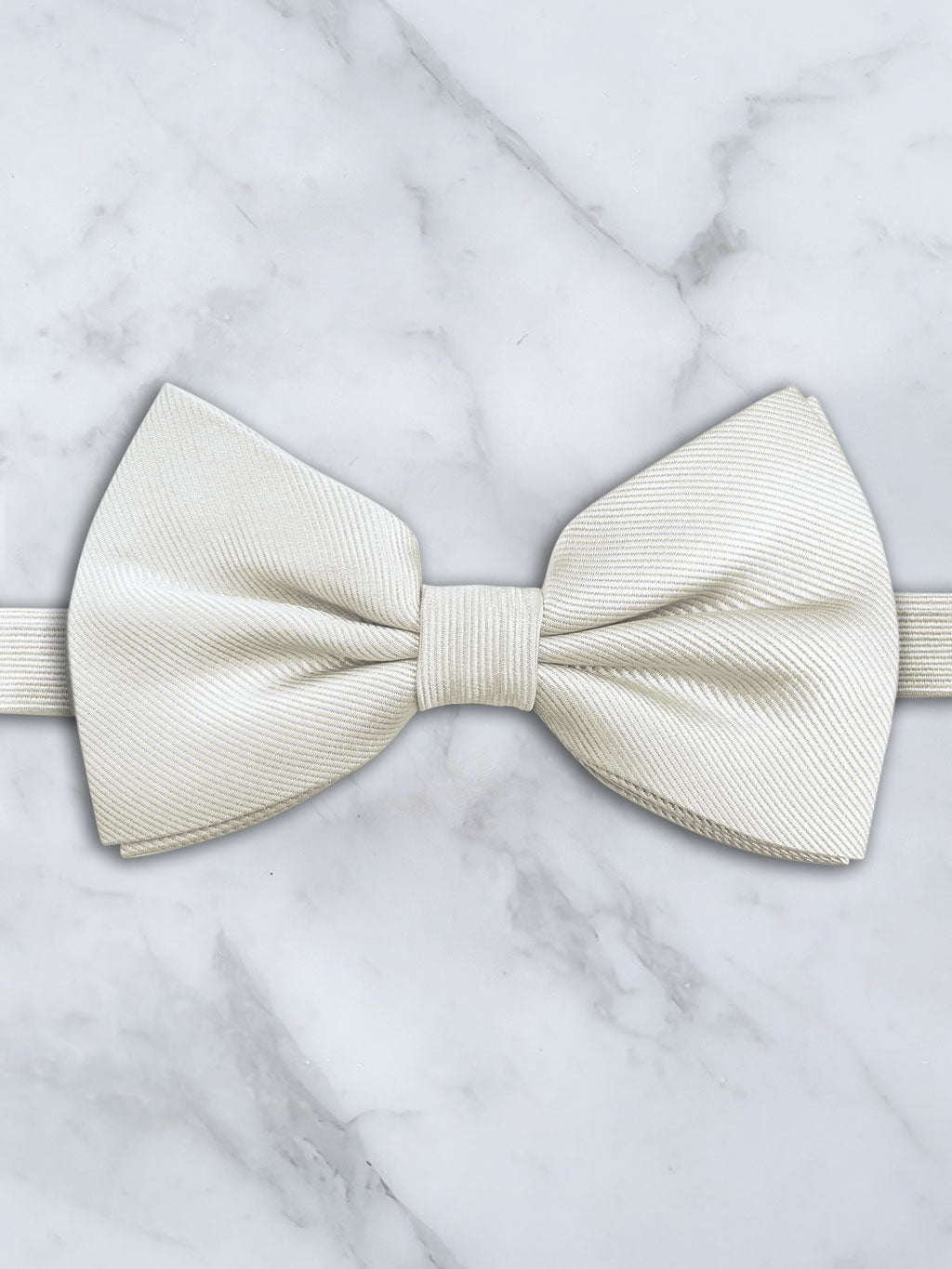 All Black Leather Trim Suspenders & Silk Bow Tie Set