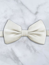 Deluxe Silk Twill Bow Tie & Pocket Square Set