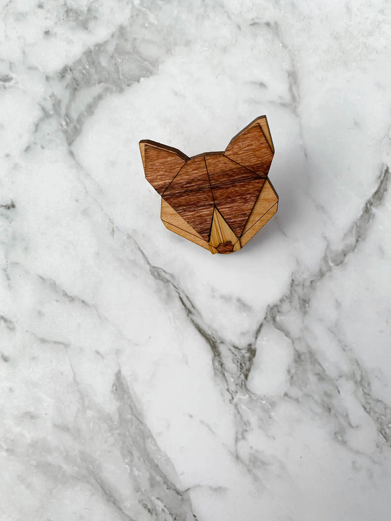 Kids Burgundy Wooden Bow Tie, Suspenders & Brooch Set
