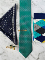 Pina Colada Silk Tie set