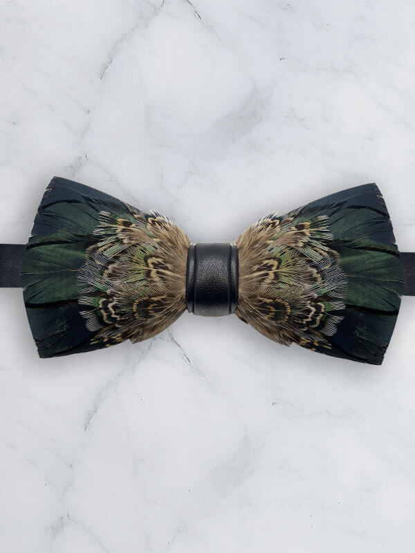 Feather Bow Tie