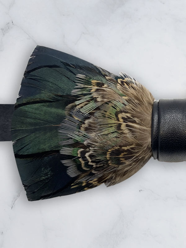Feather Bow Tie