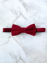 King Of Hearts Wool Bow Tie Set