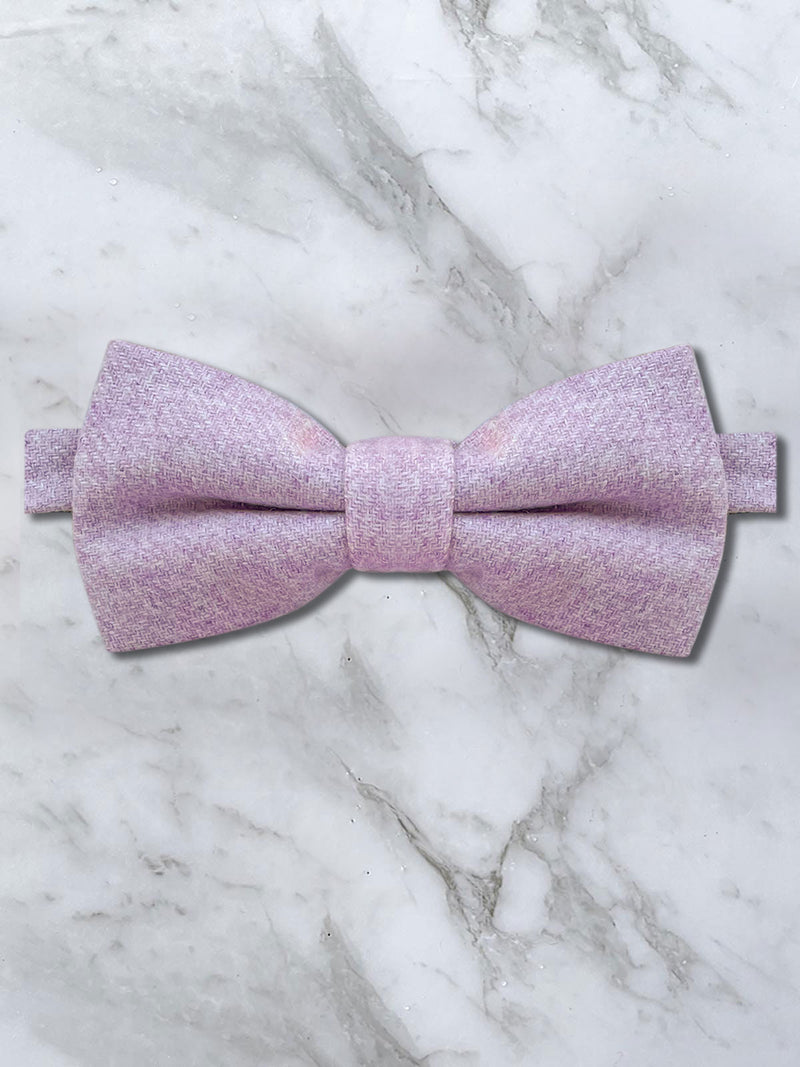 Lavender Purple / Lilac Wool Bow Tie