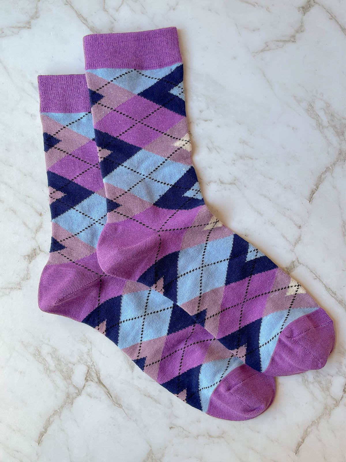 Lavender Peacocks Cotton Bow Tie Set