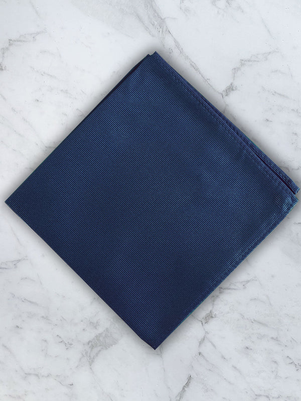 Navy Deluxe Silk Twill Pocket Square
