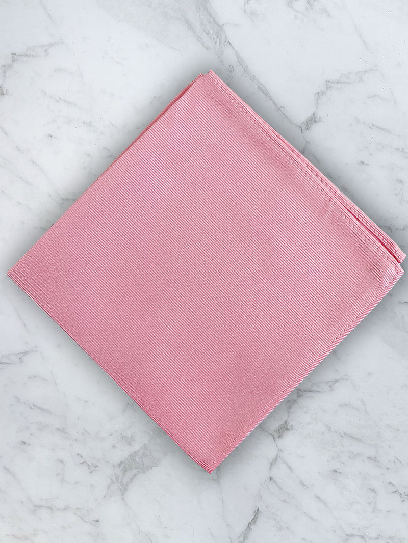 Pink Deluxe Silk Twill Pocket Square