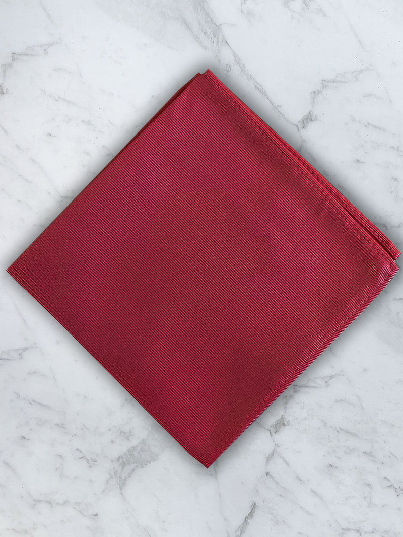 Red Deluxe Silk Twill Bow Tie & Pocket Square Set