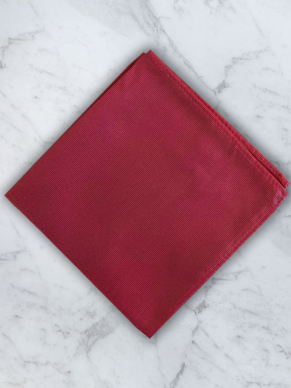 Red Deluxe Silk Twill Pocket Square