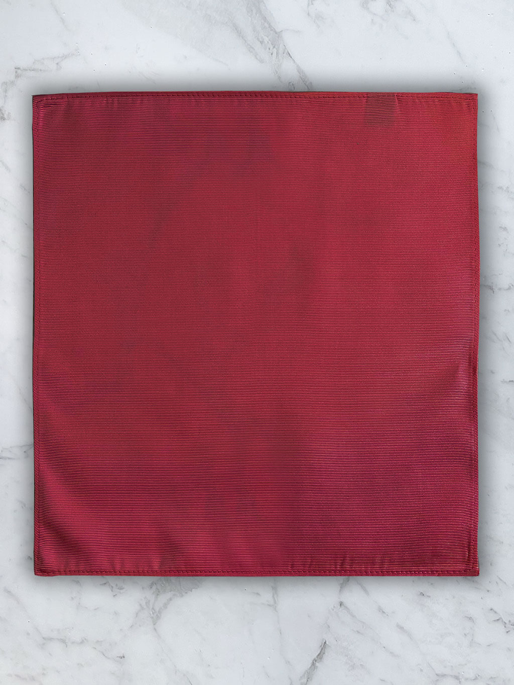 Red Deluxe Silk Twill Pocket Square